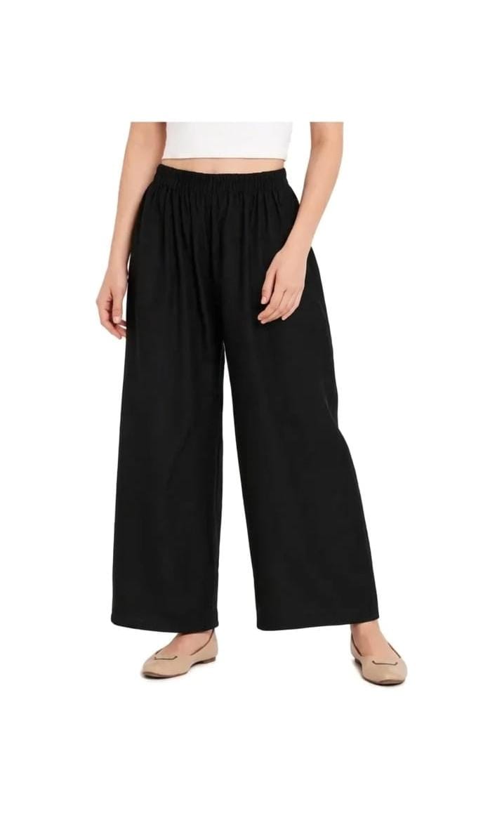 Women’s Black Wide-Leg Palazzo Pants