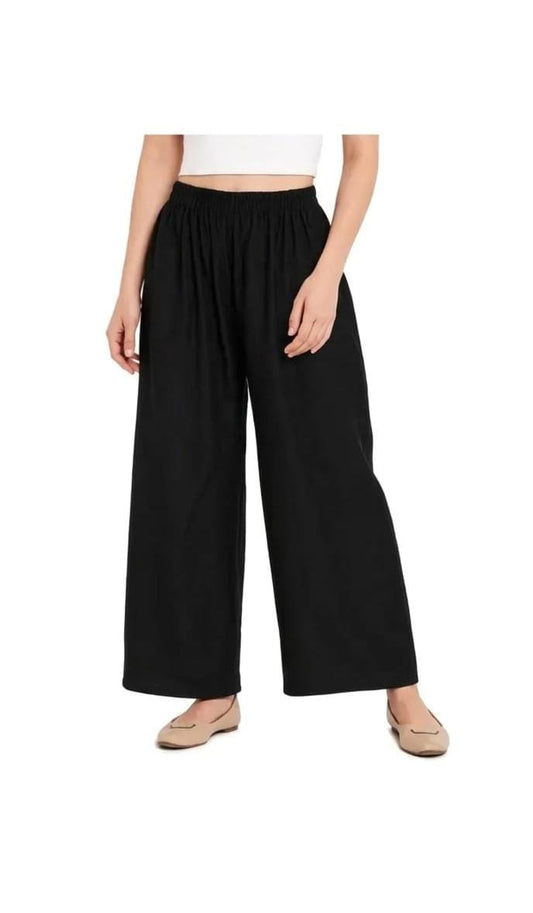 Women’s Black Wide-Leg Palazzo Pants